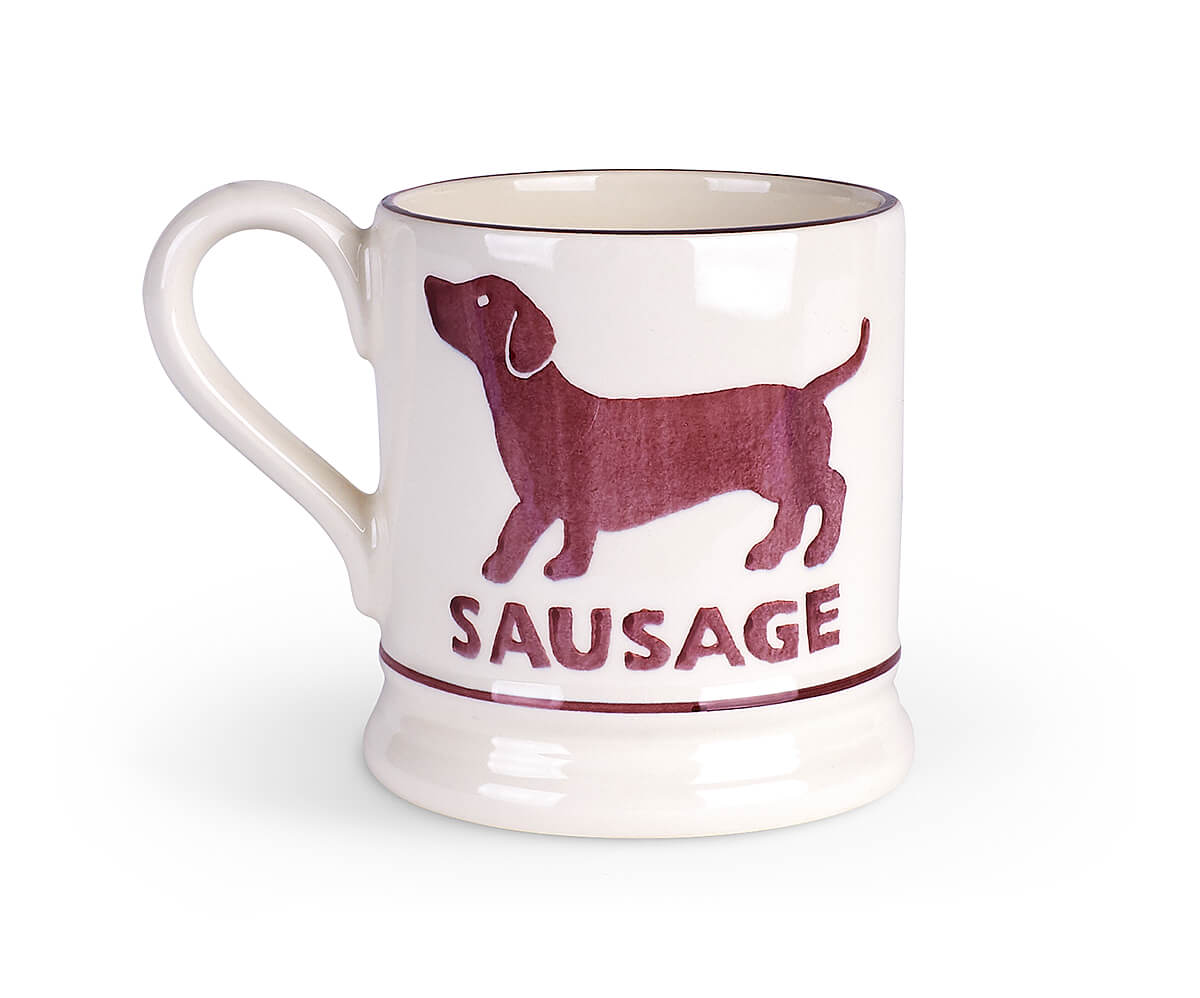 Bright Mugs Sausage 1/2 Pint Mug-New Items-Emma Bridgewater Pottery-USA