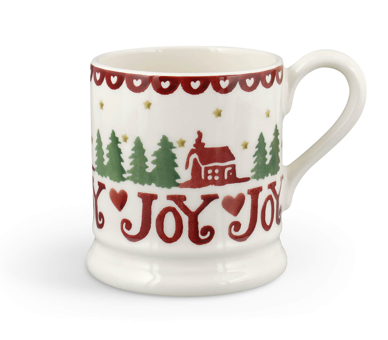 Christmas Cabin Set of 1/2 Pint Mugs (Gift Boxed)-Emma Bridgewater Pottery-Joanne Hudson Basics