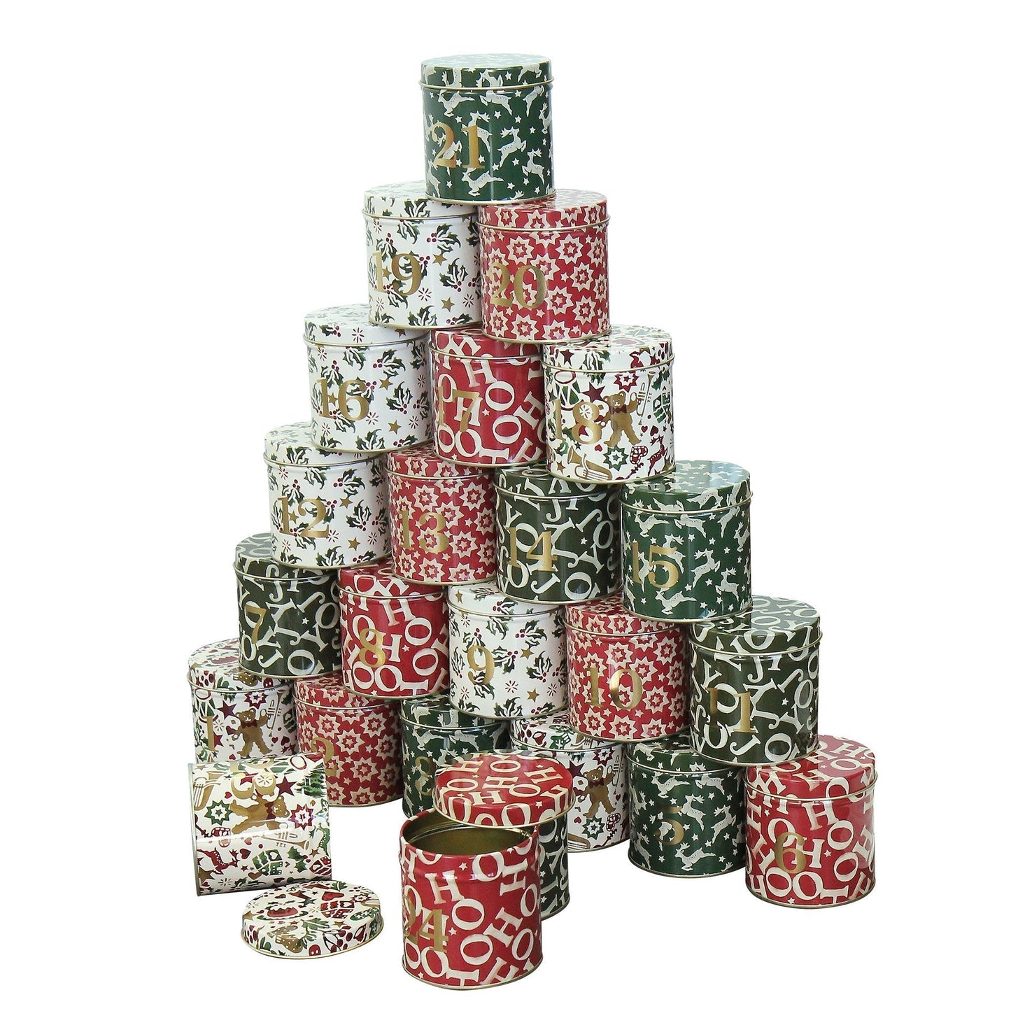 Christmas Joy Advent Calendar Tin Collection-Elite Tins-Joanne Hudson Basics