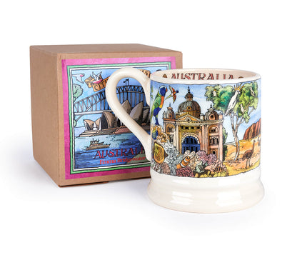 Cities Of Dreams Australia 1/2 Pint Mug (Gift Boxed)-Emma Bridgewater Pottery-Joanne Hudson Basics