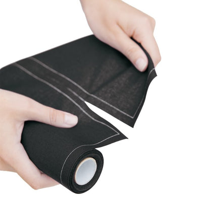 MYdrap Black Luncheon Napkin Roll