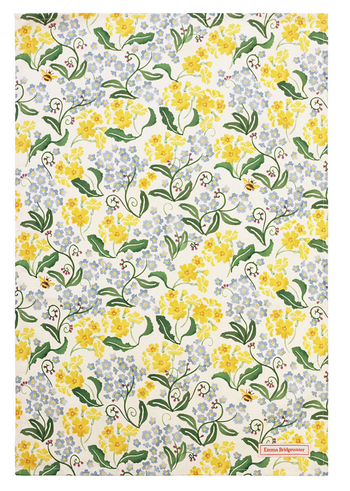 Forget Me Not & Yellow Primrose Tea Towel-Elite Gift Boxes-Joanne Hudson Basics
