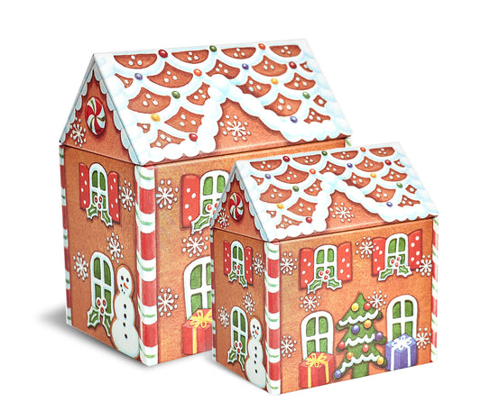 Gingerbread House Tin-Elite Gift Boxes-Joanne Hudson Basics