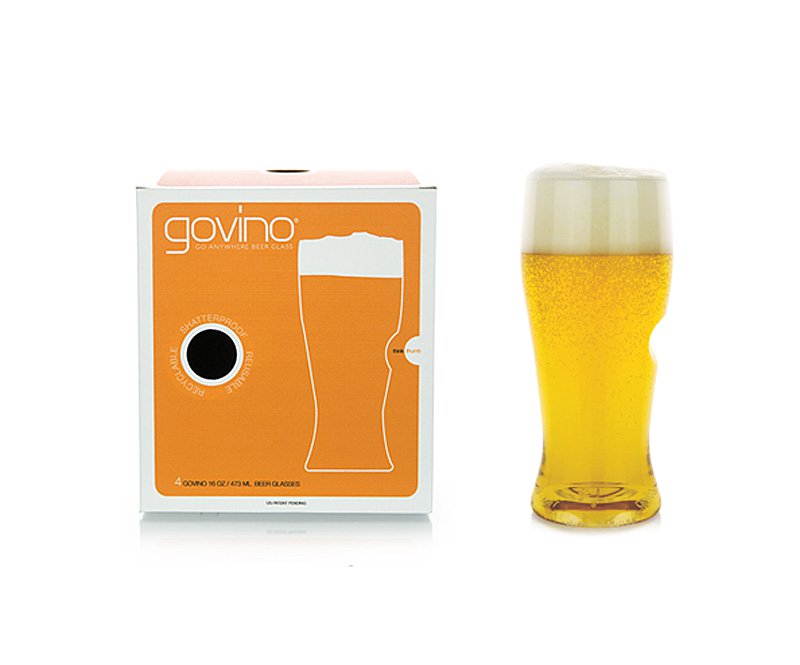 Govino Shatterproof Beer Glasses / 4-Pack Tote
