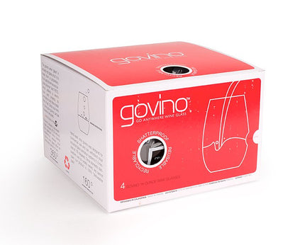 GoVino Stemless Shatterproof Glasses / 4-Pack Tote