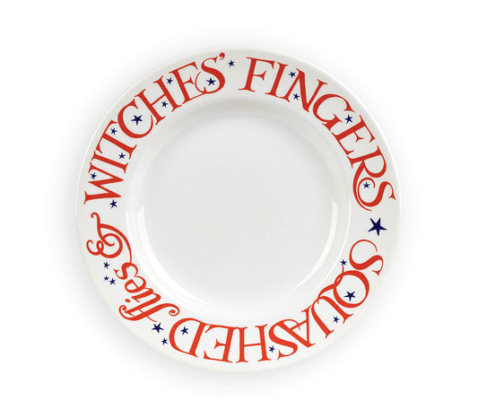 Halloween Toast Witches Fingers 8 1/2 Inch Plate-Emma Bridgewater-Emma Bridgewater Pottery-USA