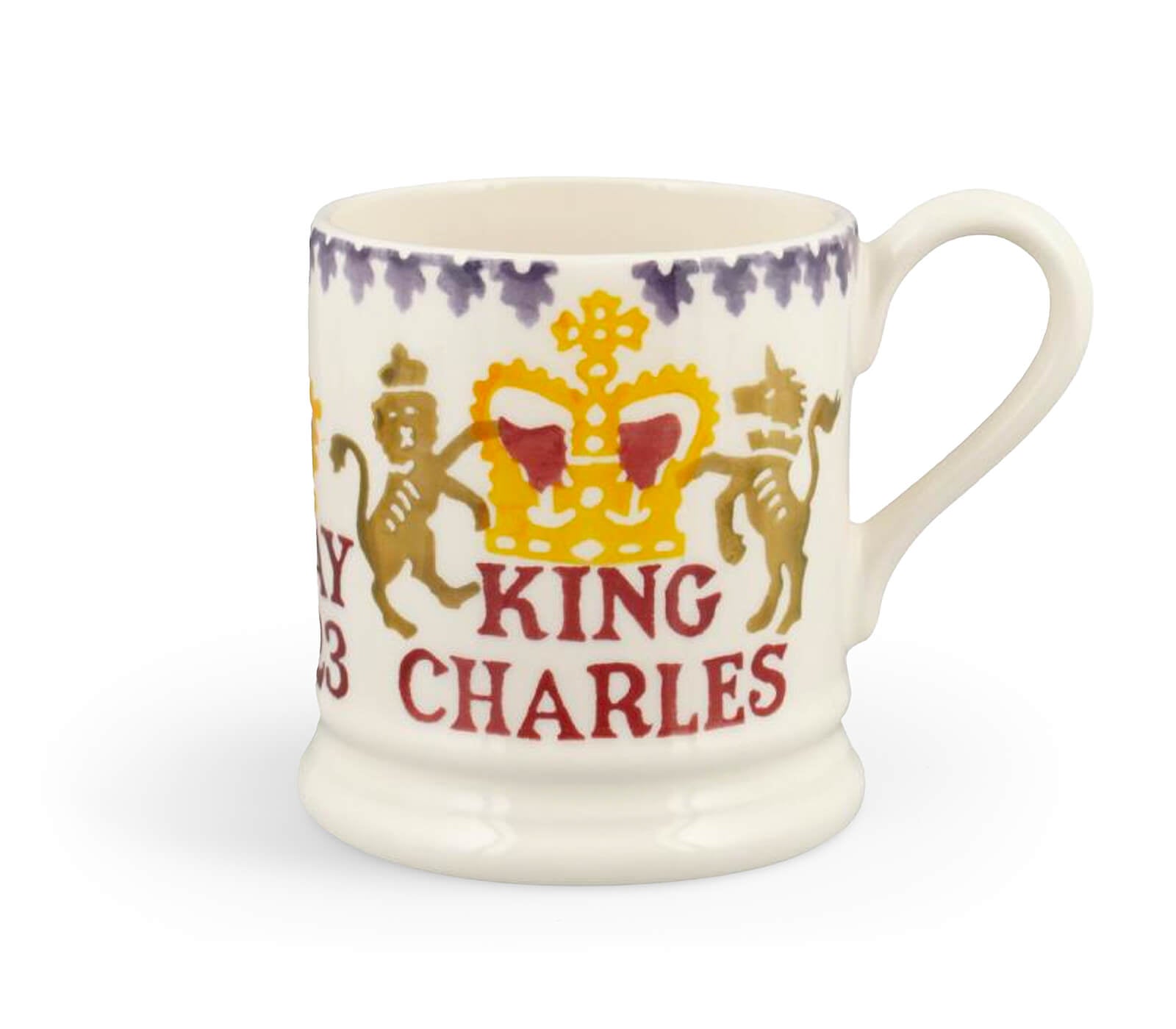 King Charles III Coronation 1/2 Pint Mug-Emma Bridgewater Pottery-Joanne Hudson Basics