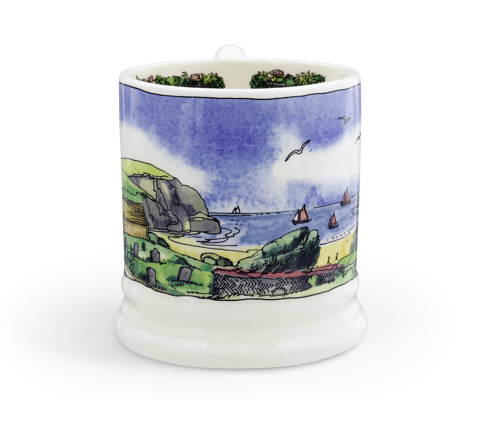 Landscapes Of Dreams Cornish Beaches 1/2 Pint Mug-Emma Bridgewater Pottery-Joanne Hudson Basics