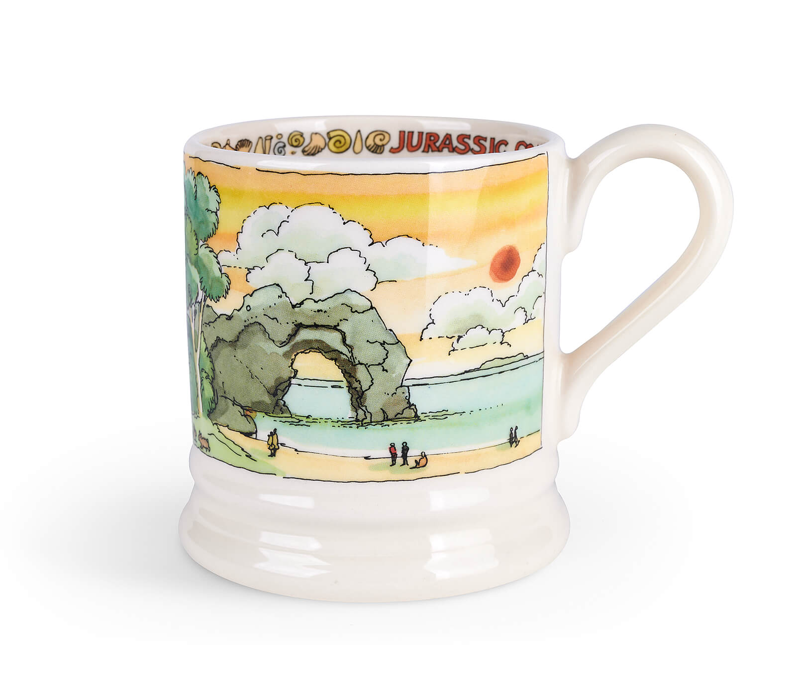 Landscapes Of Dreams Jurassic Coastline 1/2 Pint Mug-Emma Bridgewater Pottery-Joanne Hudson Basics
