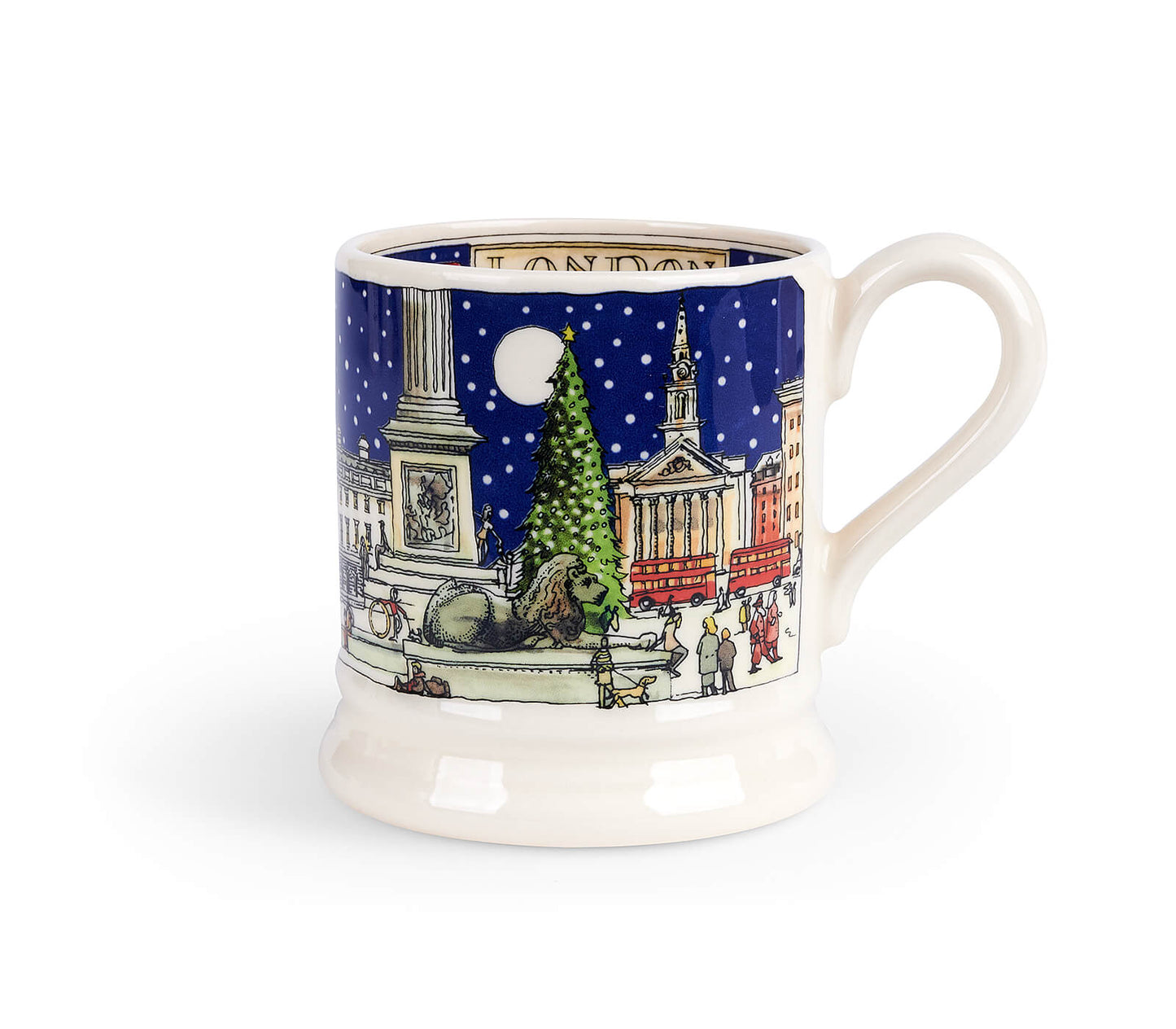 London At Christmas 1/2 Pint Mug (Gift Boxed)-Emma Bridgewater-Emma Bridgewater Pottery-USA