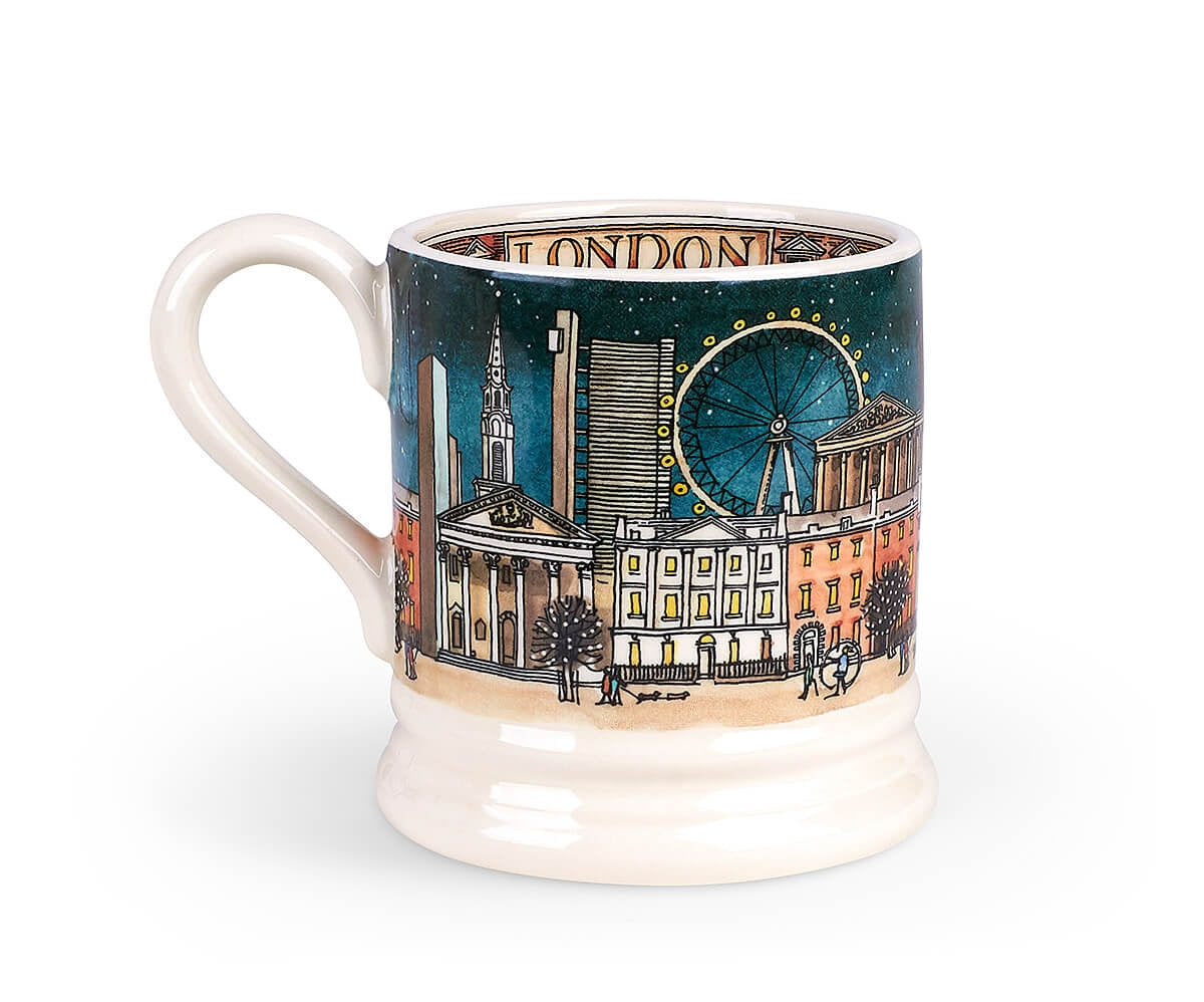 London At Night 1/2 Pint Mug-Emma Bridgewater Pottery-Joanne Hudson Basics
