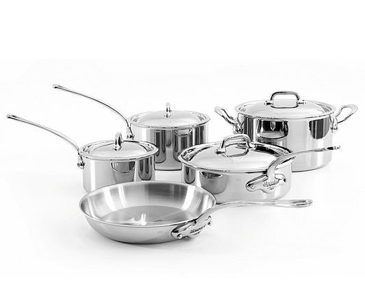 Mauviel M'Cook 9 Piece Stainless Cookware Set
