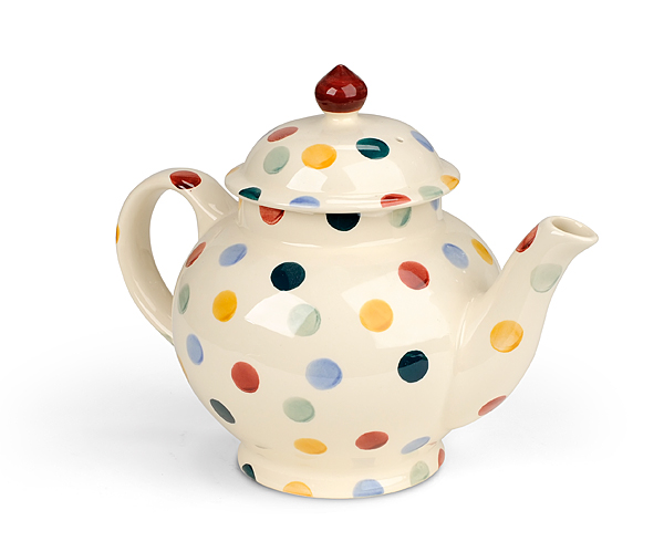 Polka Dot Four Cup Teapot (Gift Boxed)-Emma Bridgewater-Emma Bridgewater Pottery-USA