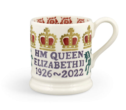 Queen Elizabeth II Commemorative 1/2 Pint Mug-Emma Bridgewater Pottery-Joanne Hudson Basics