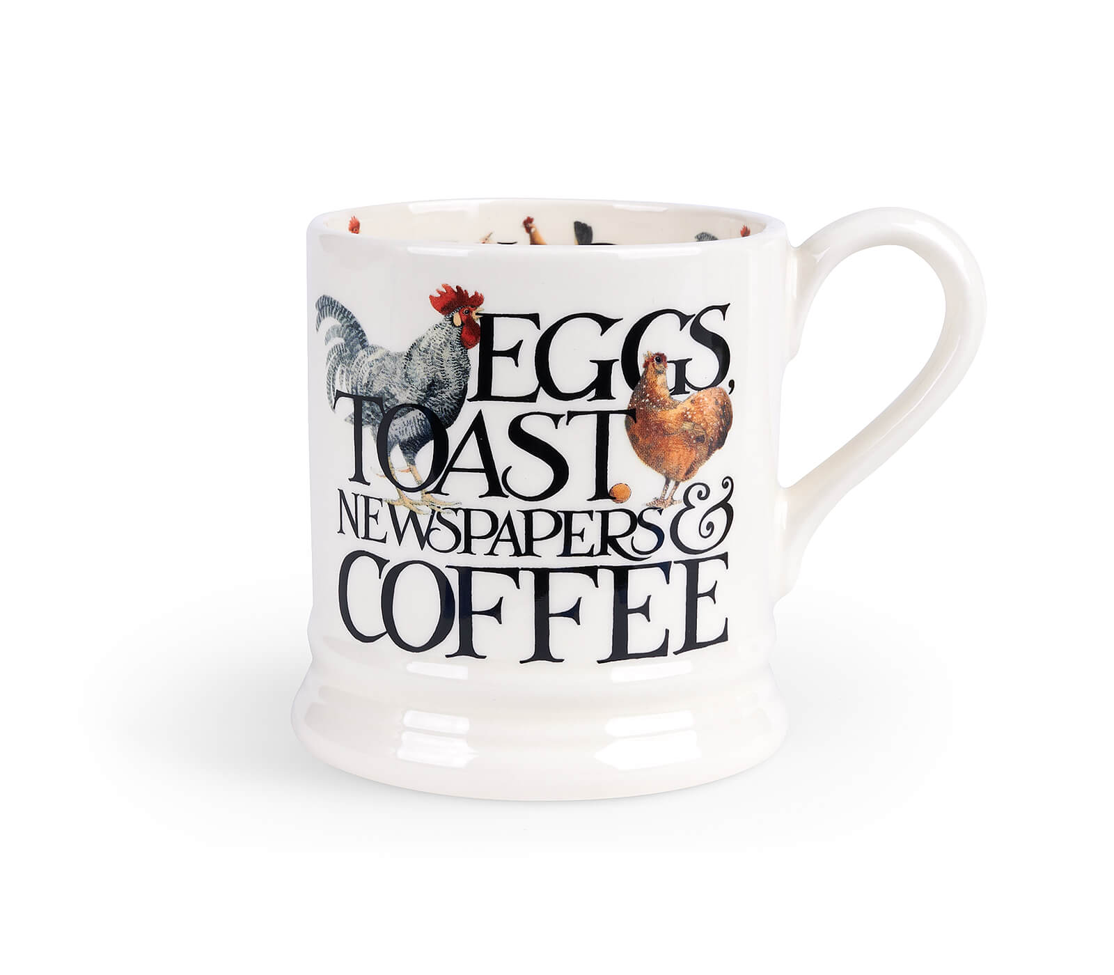 Rise & Shine Eggs & Toast 1/2 Pint Mug-Emma Bridgewater-Emma Bridgewater Pottery-USA