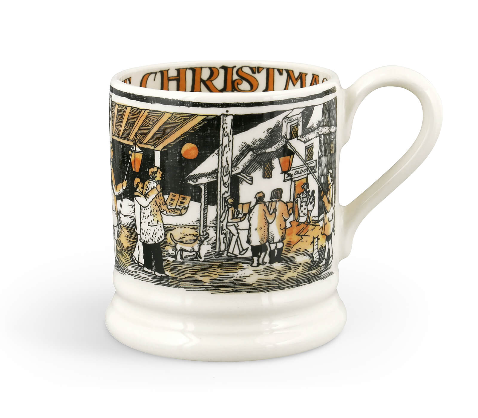 The Night Sky Christmas Carolling 1/2 Pint Mug-Emma Bridgewater Pottery-Joanne Hudson Basics