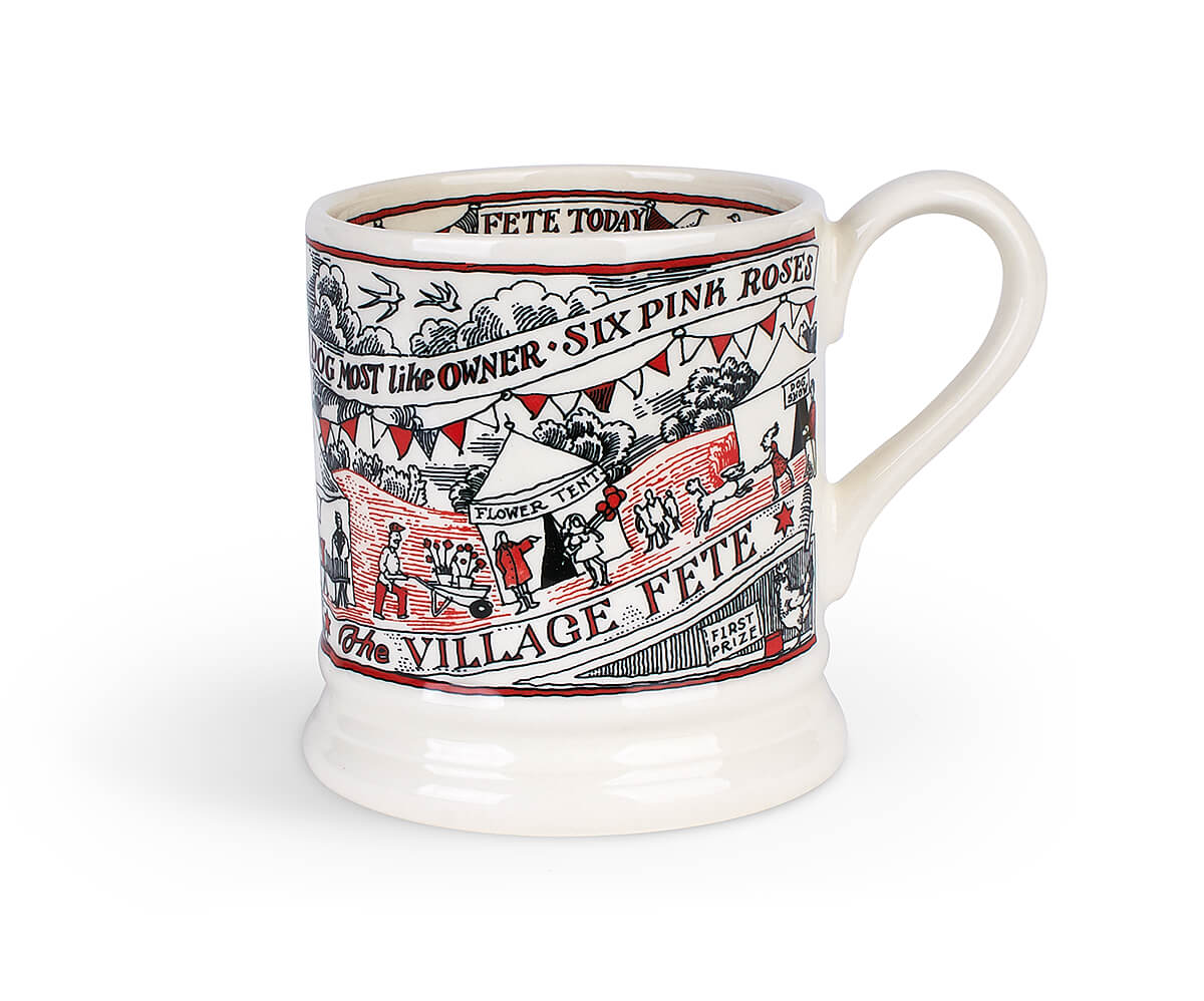 Village Life Village Fete 1/2 Pint Mug-New Items-Emma Bridgewater Pottery-USA