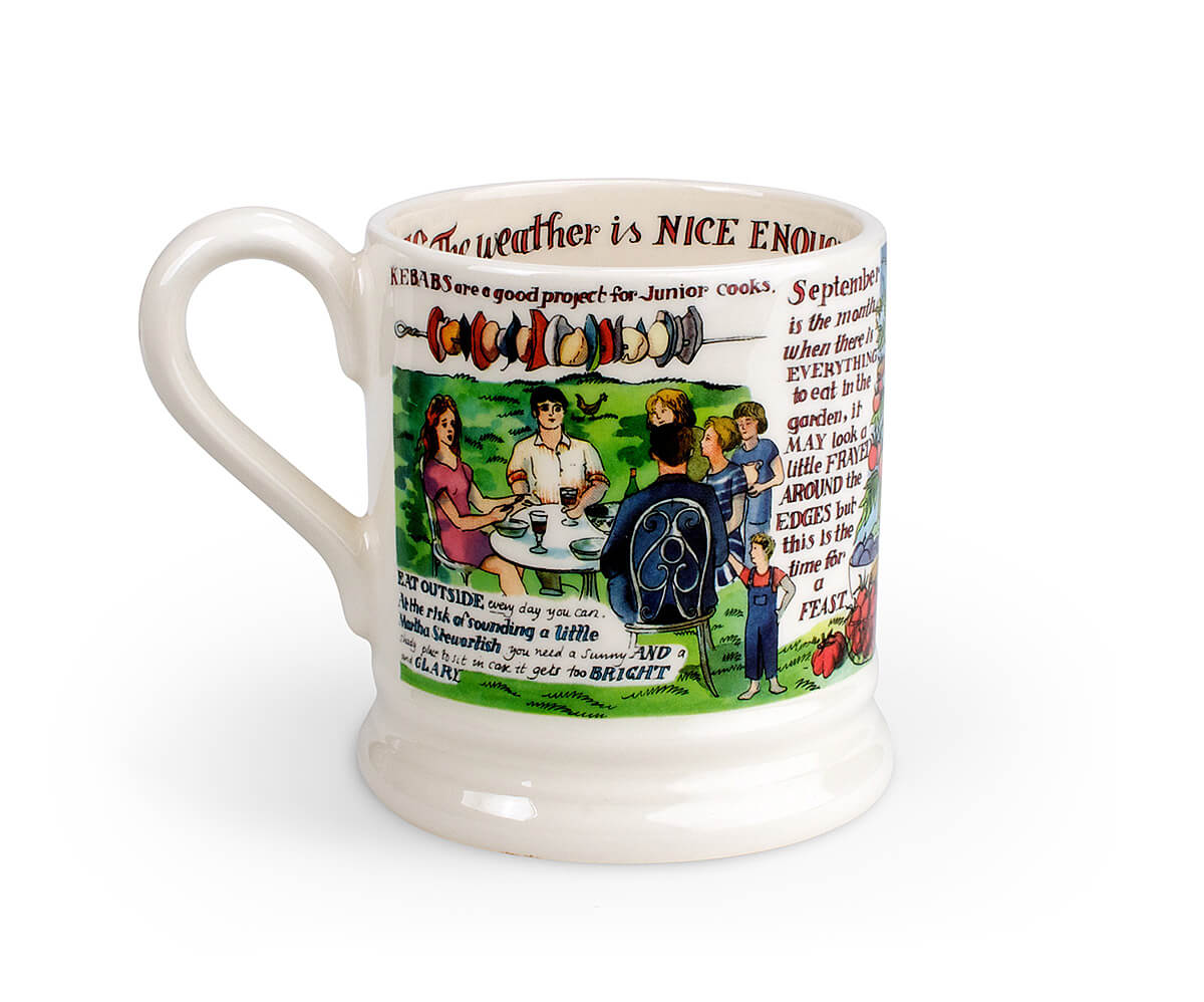 Year in the Country Cooking 1/2 Pint Mug (Gift Boxed)-Emma Bridgewater-Emma Bridgewater Pottery-USA